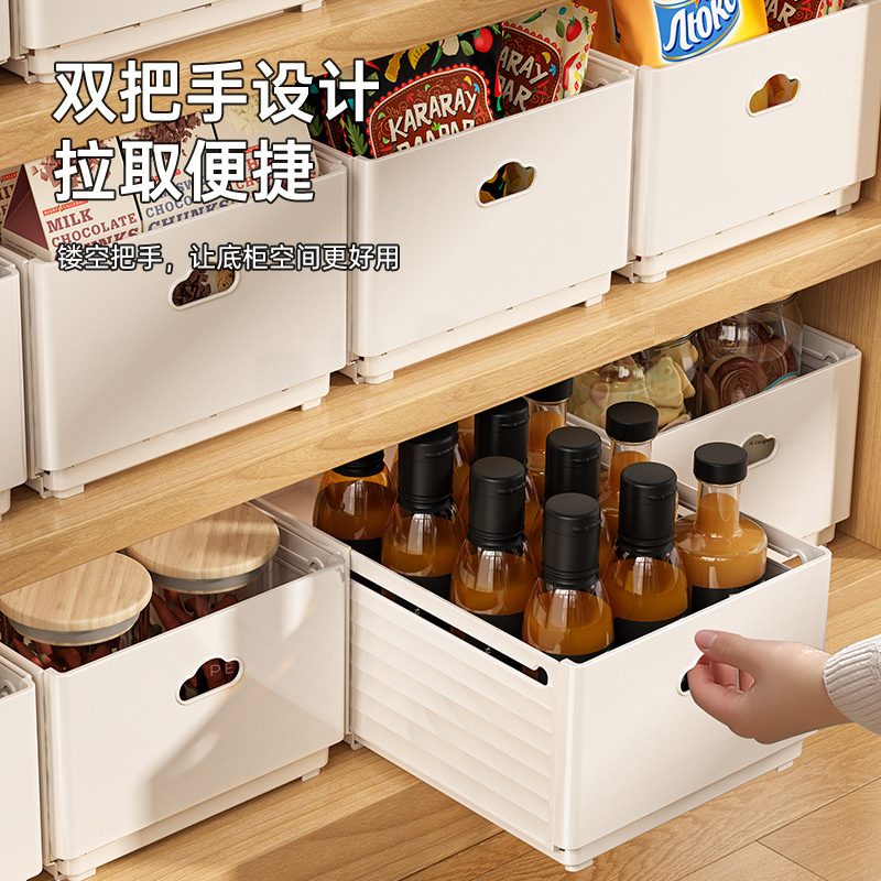 Kitchen Baking Tins - Neuer ausziehbarer Schubladen-Organizer, längenverstellbare Aufbewahrungsbox für