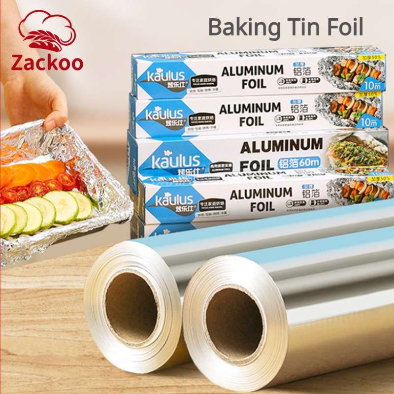 Kitchen Baking Tins - Zackoo 10/20/40 m Aluminiumfolie zum Backen,