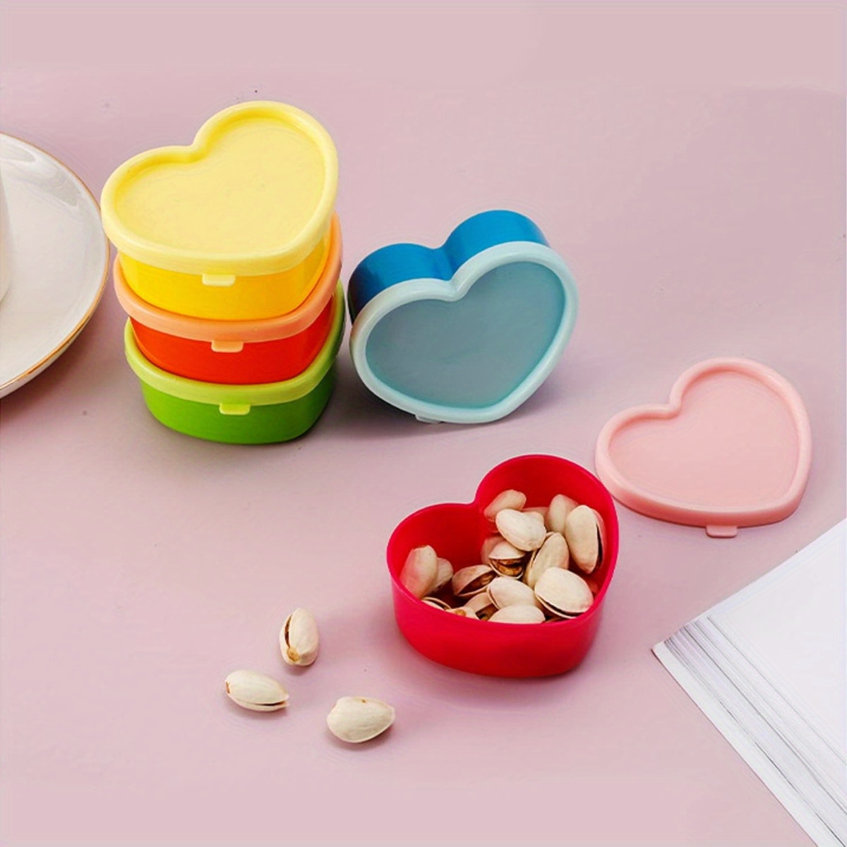 Kitchen Baking Tins - 5 Stück Mini-Lunchboxen, Gewürzaufbewahrungsboxen mit Deckel,