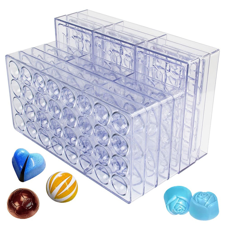 Kitchen Baking Items - 24 Stile verfügbar, Kunststoff-Schokoladenform, kreative Rose,
