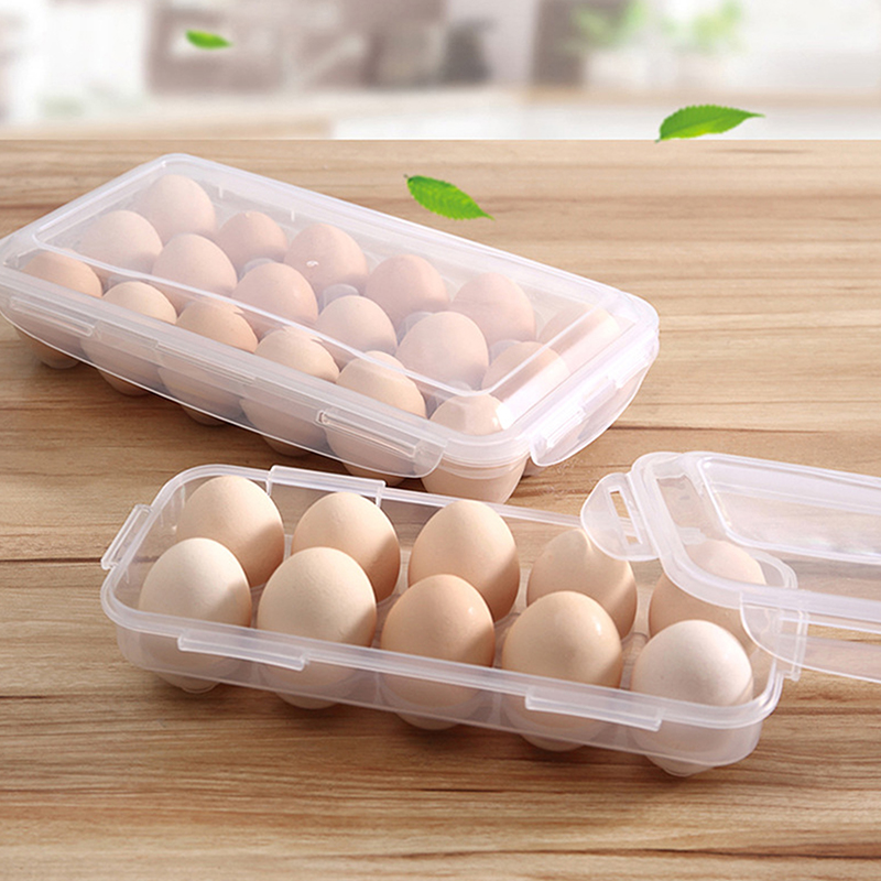 Kitchen Queen - 1/2pc 10Grids Ei Lagerung Box mit