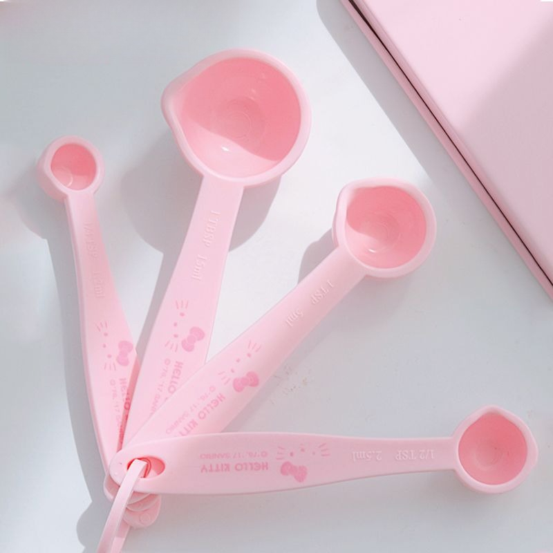 Kitchen Baking Items - Hello Kitty bedrucktes Messlöffel-Set, niedlicher Cartoon-Küchenlöffel