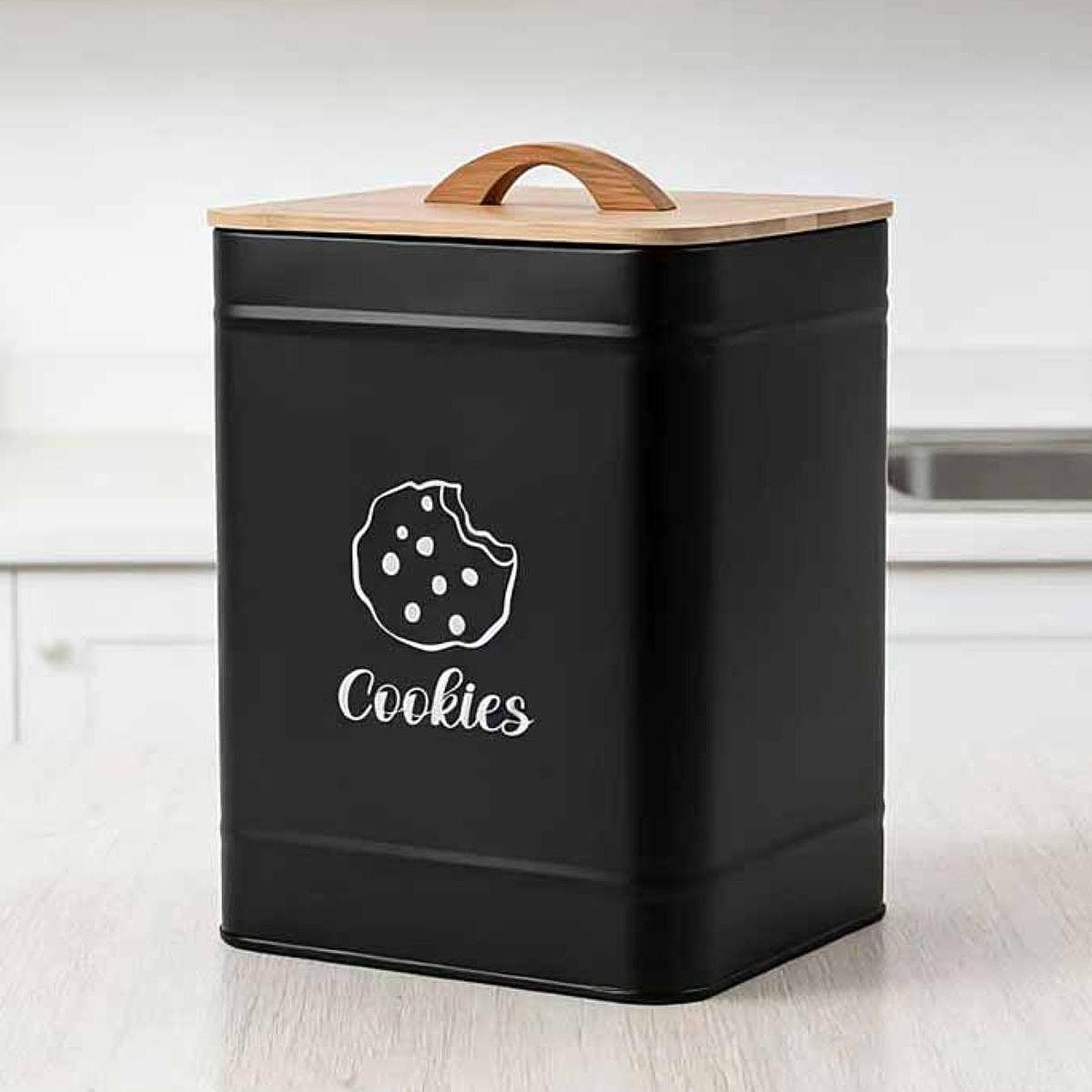 Kitchen Baking Organization - Multifunktionaler Keksdose aus Kohlenstoffstahl Luftdichter Lebensmittelbehälter