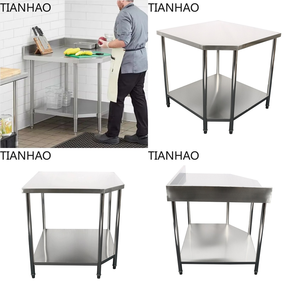 Kitchen With Baking Station - Edelstahl Gewerbliche Arbeitsplatte Restaurant-Küchen-Vorbereitungstisch Schneidebrett Backtisch