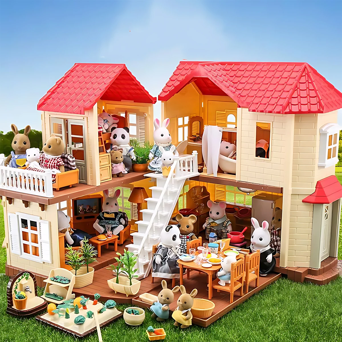 Kitchen Queen - Miniatur-Möbel 1:12 Puppenhaus Küche Wohnzimmer Schlafzimmer