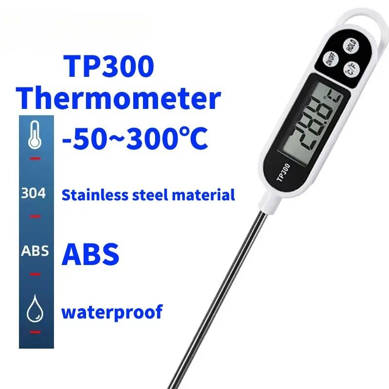 Kitchen Quiz - Digitales Küchenthermometer -50~300 ℃ Fleisch-Lebensmittel-Temperaturtester zum