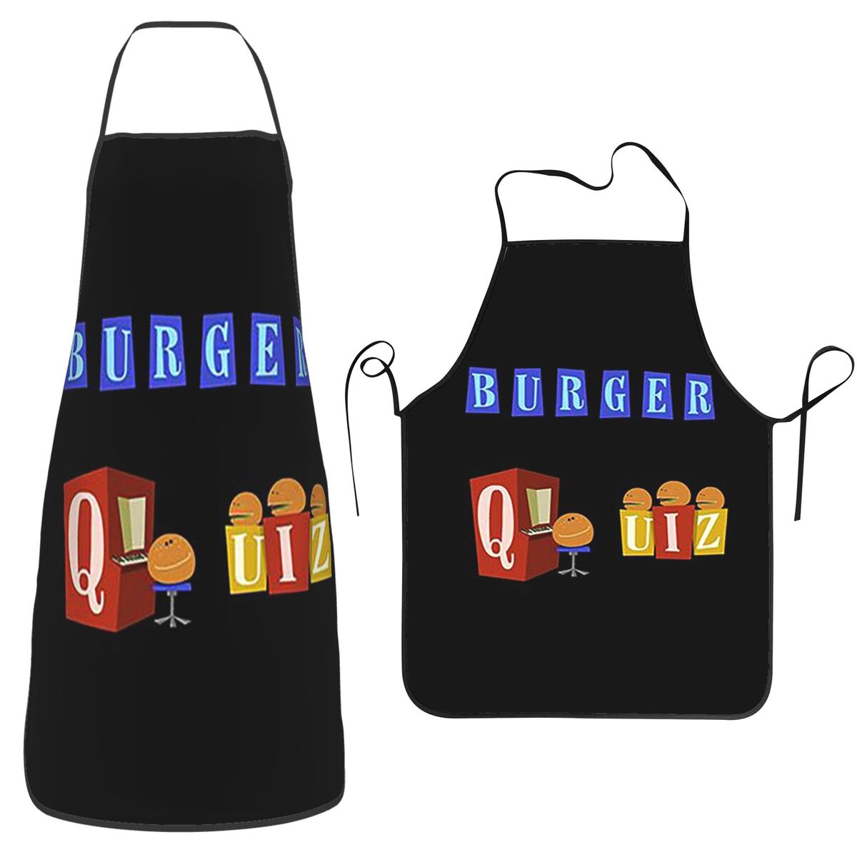 Burger Quiz Neue Logo-Schürzen – Kitchen Quiz Bewertung und Preis