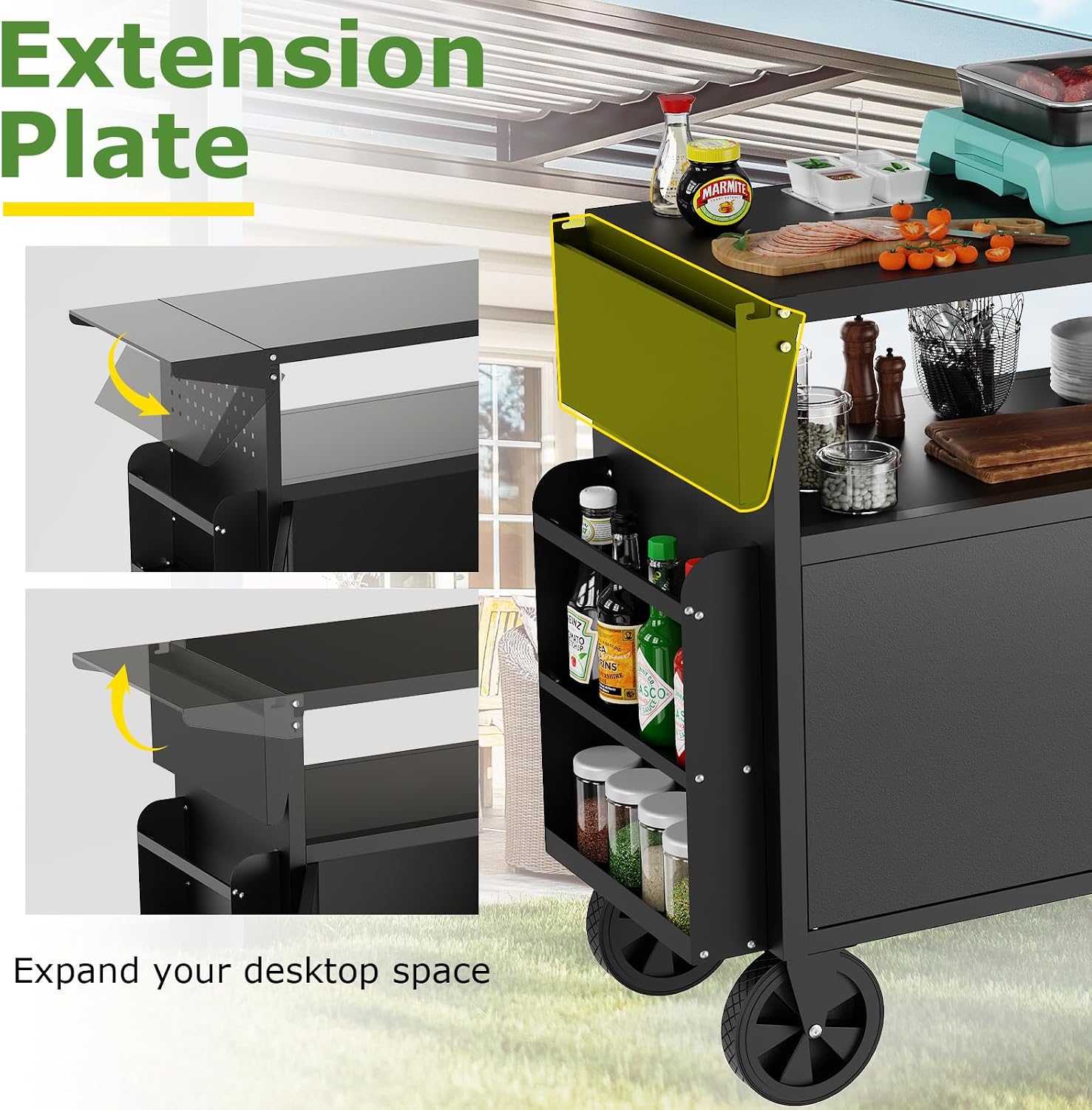 Outdoor-Grillwagen mit Staurau – Kitchen Queen Bewertung und Preis