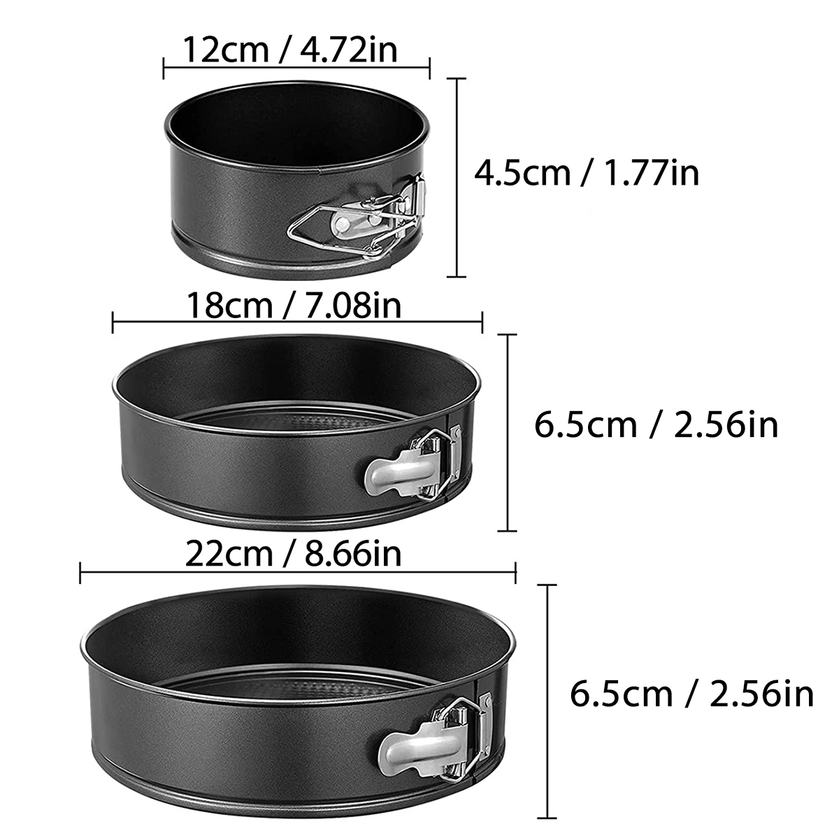 1PC, 3-teiliges Kuchenform-Set – Kitchen Baking Pan Bewertung und Preis