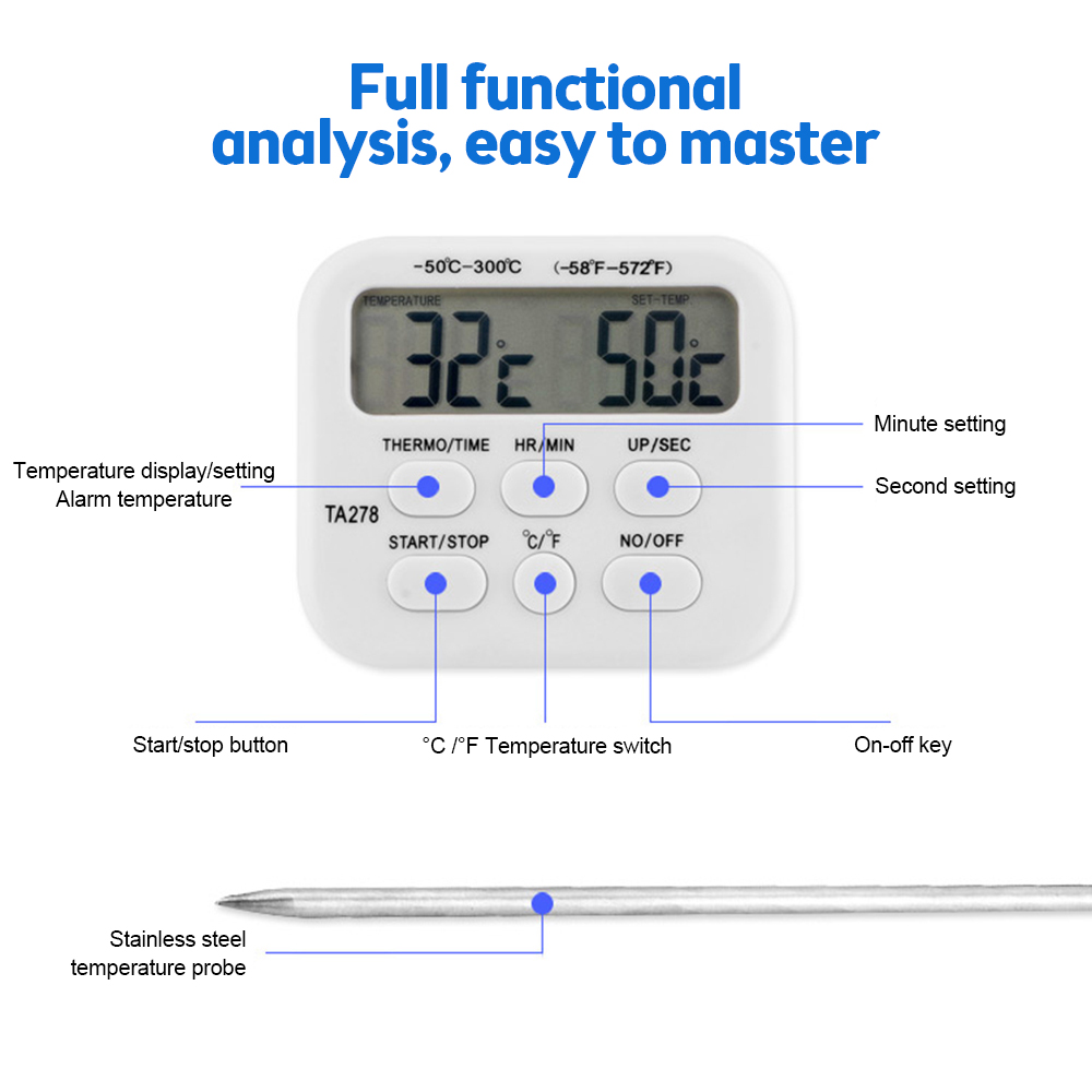 TA278 Digitales Küchenthermome – Kitchen With Baking Station Bewertung und Preis