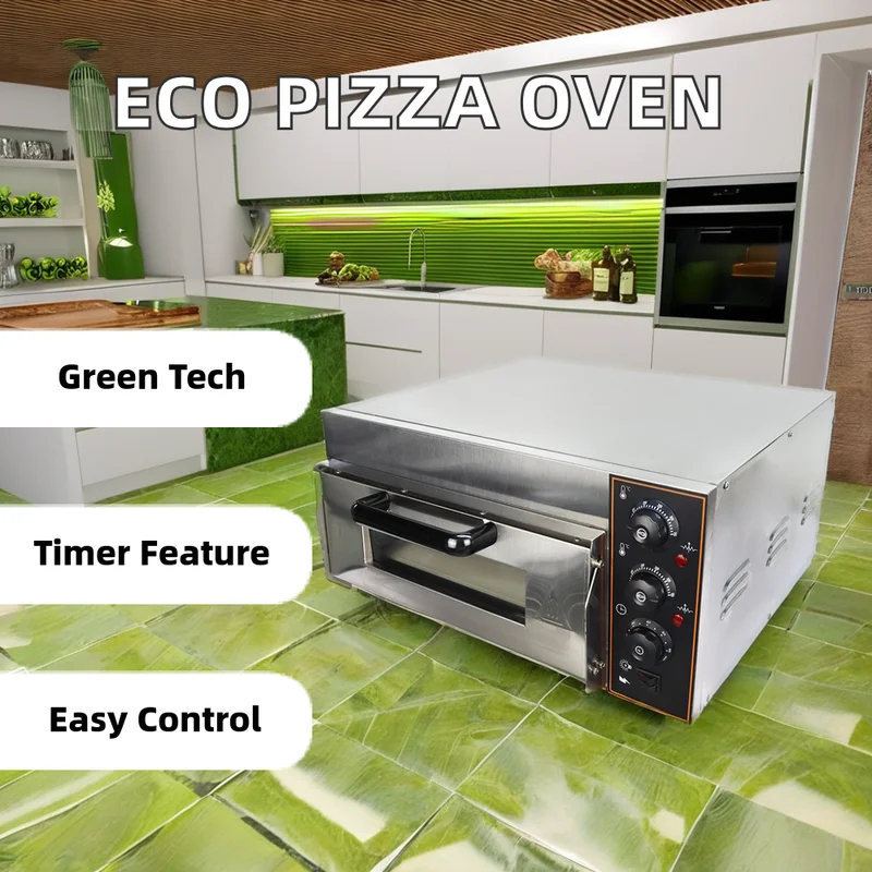 Edelstahl-Einzeldeck-Pizzaofen – Commercial Kitchen Baking Oven Bewertung und Preis