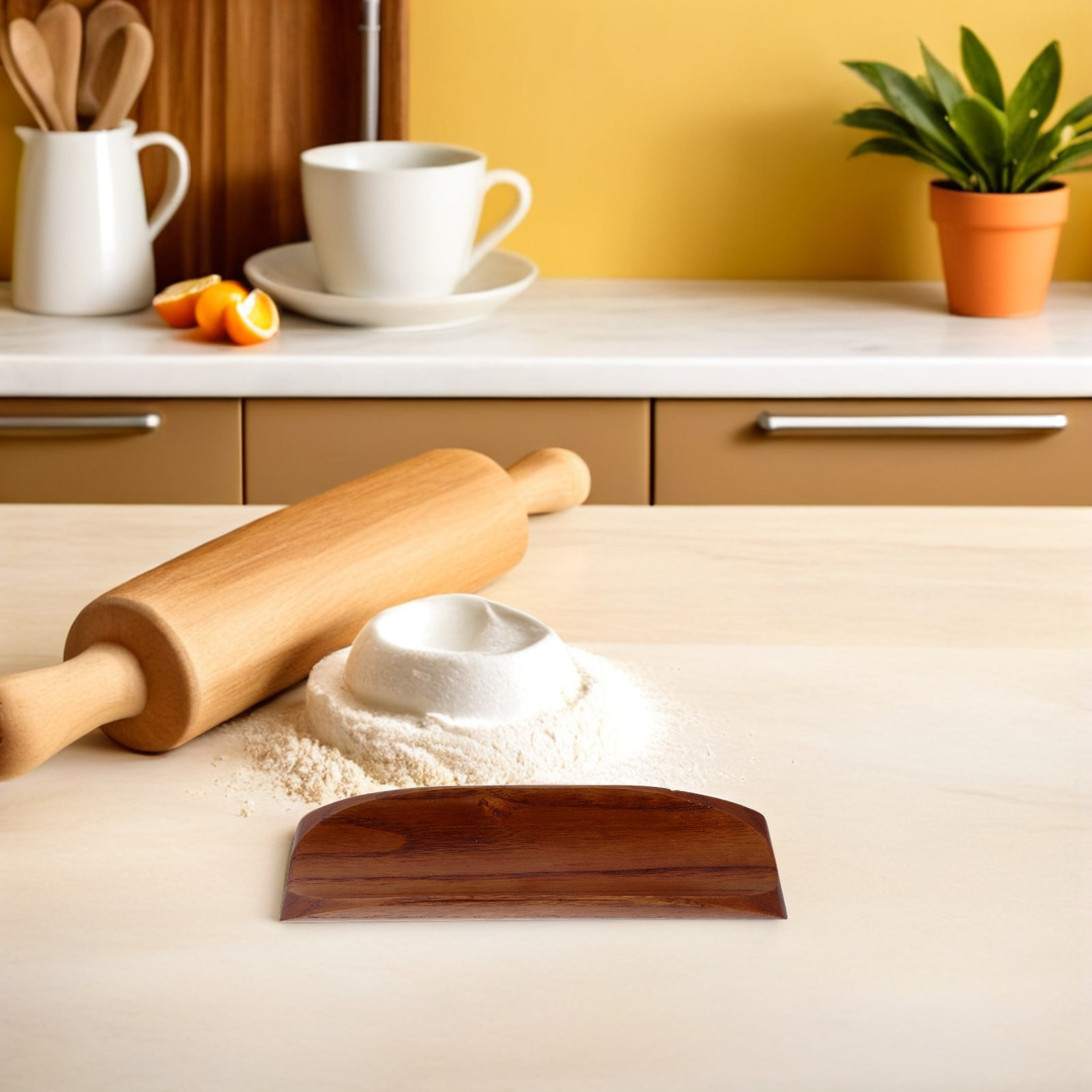 2 Stück Holz-Teigrollenhalter, – Kitchen With Baking Station Bewertung und Preis