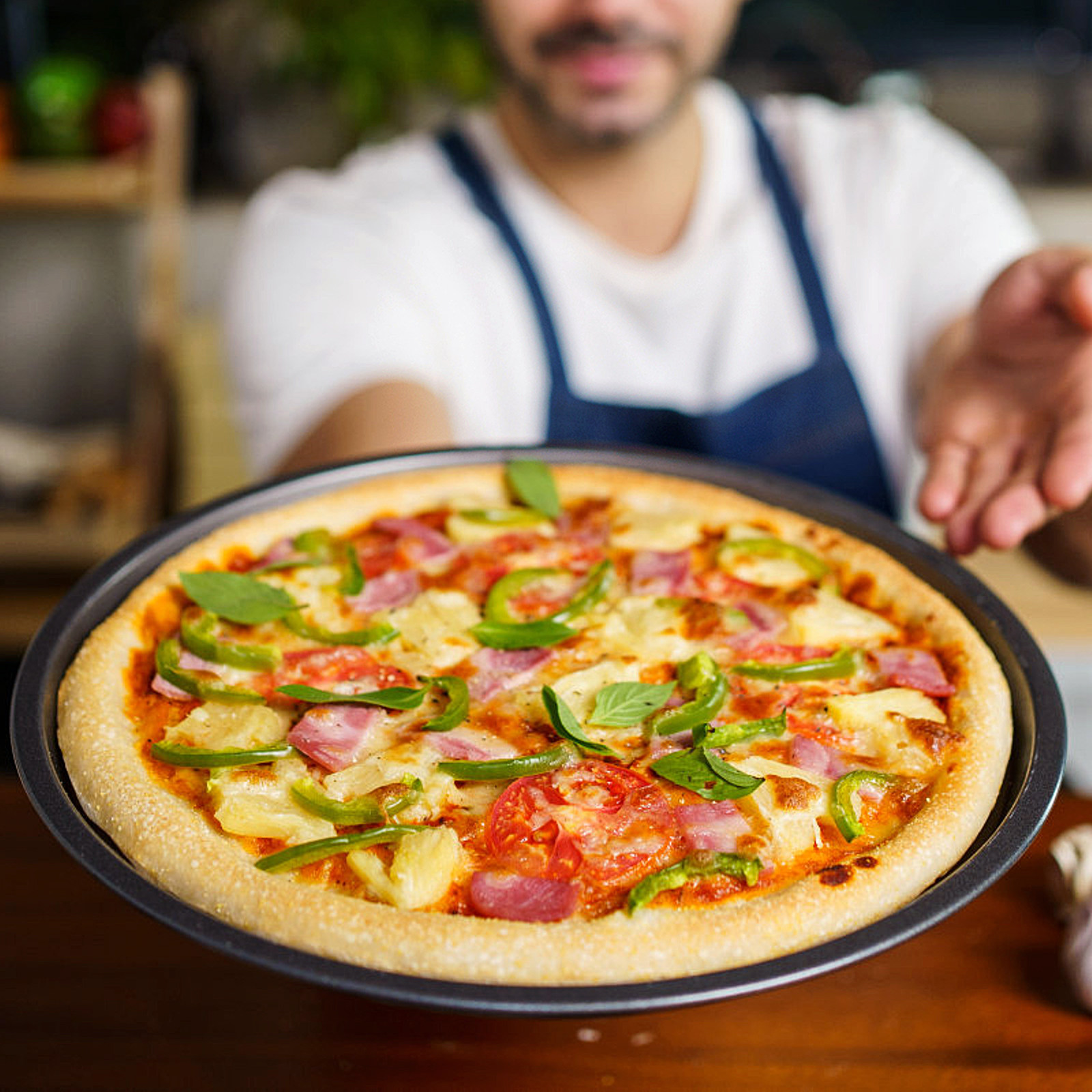 Runde Pizzapfanne aus Kohlenst – Kitchen Baking Pan Bewertung und Preis