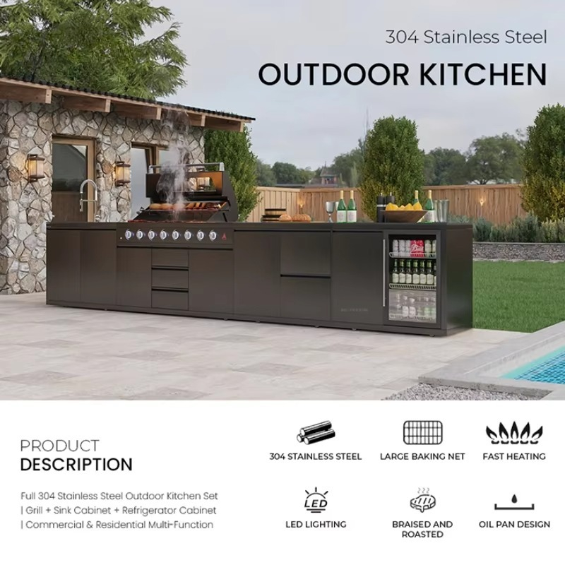 Outdoor-Küche BBQ-Station 304  – Kitchen With Baking Station Bewertung und Preis