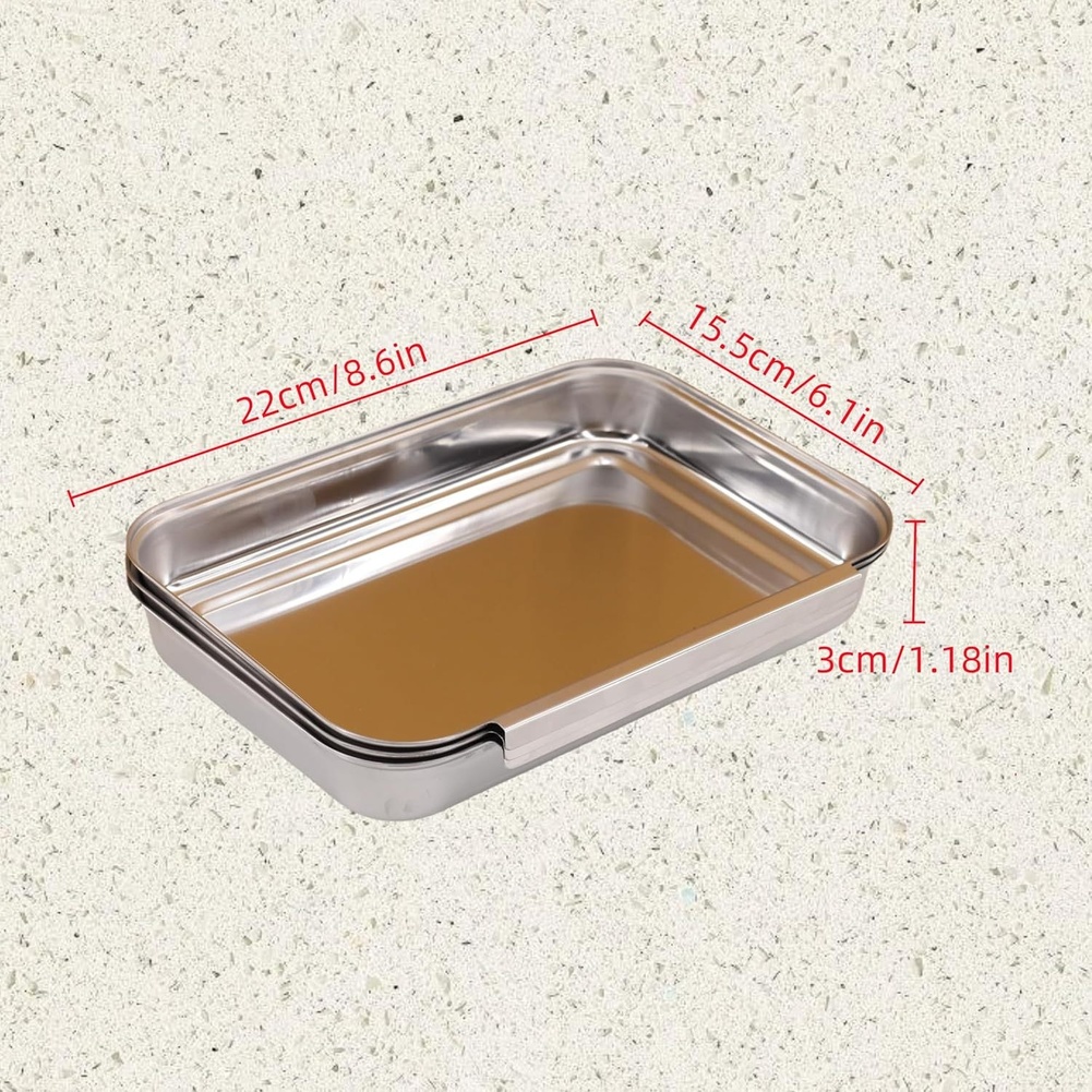 3-teiliges Edelstahl-Gewürztab – Kitchen With Baking Station Bewertung und Preis